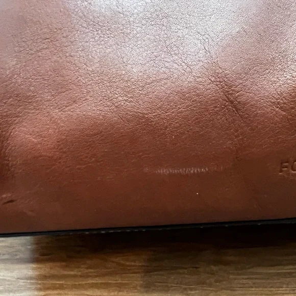 Fossil brown leather tote - Picture 6 of 7